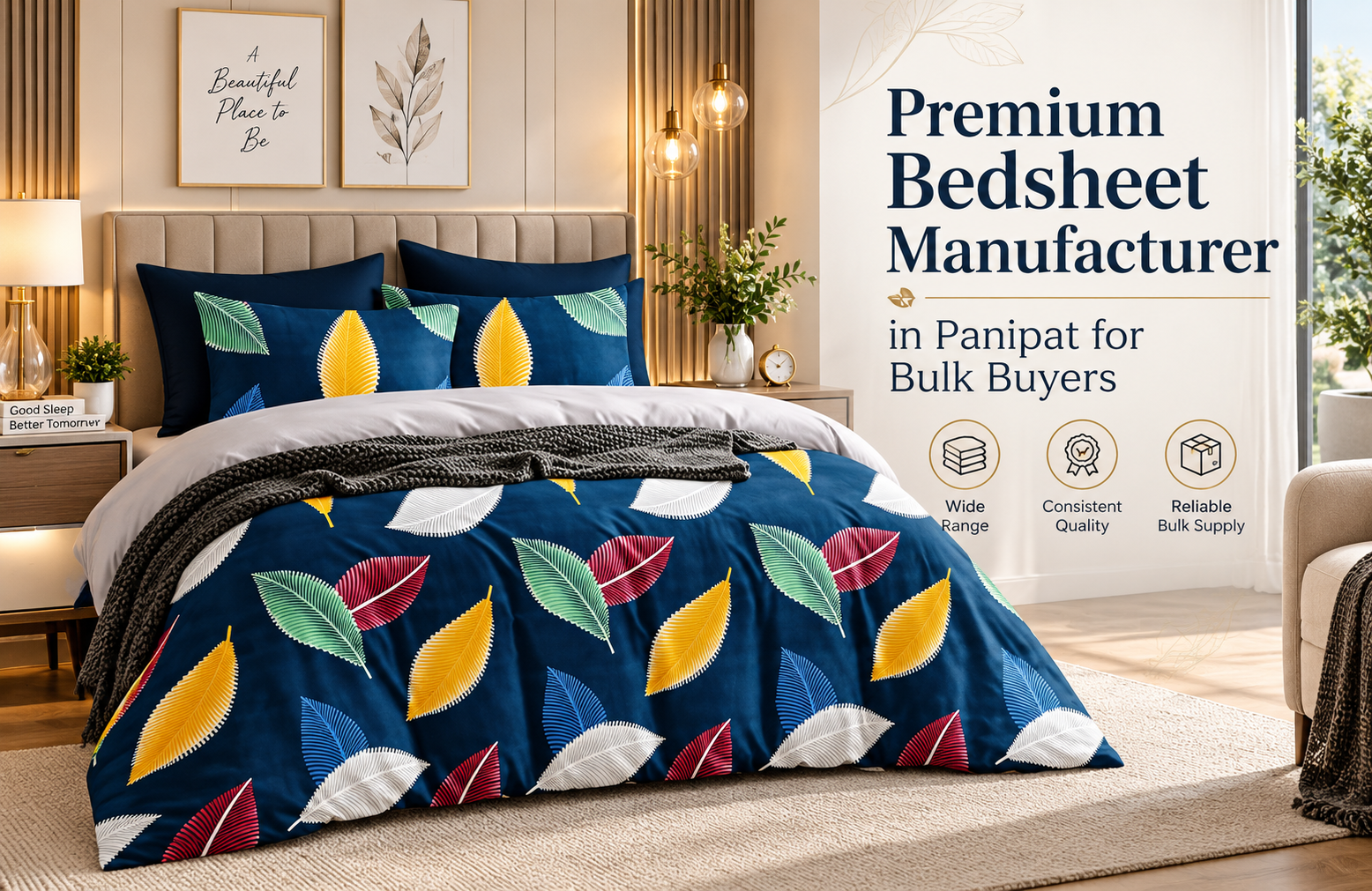 Premium Bedsheet Manufacturer in Panipat for Bulk Buyers
